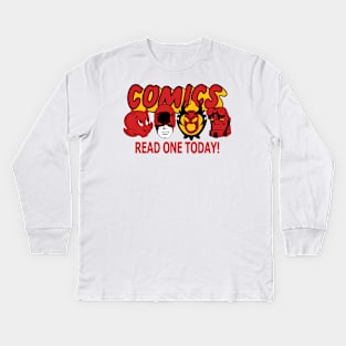 Comics Read One Today (Devils Edit.) Kids Long Sleeve T-Shirt